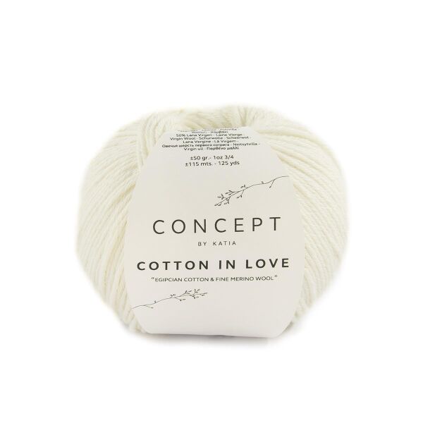 Katia, Cotton in Love 50 Naturweiß-Weiß