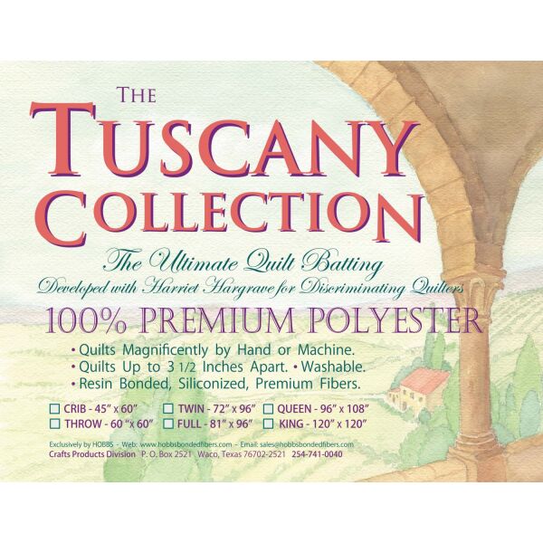 Tuscany Coll.  Polyester, Queen 96" x 108"